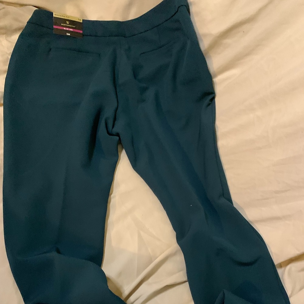 Forest green dress pants